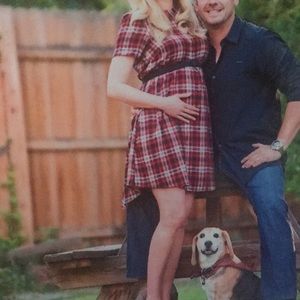 ASOS Maternity plaid dress